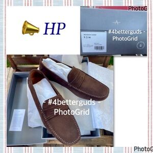 Aquatalia Brandon Suede Weatherproof Driving Shoe Loafer Brown 9.5 M